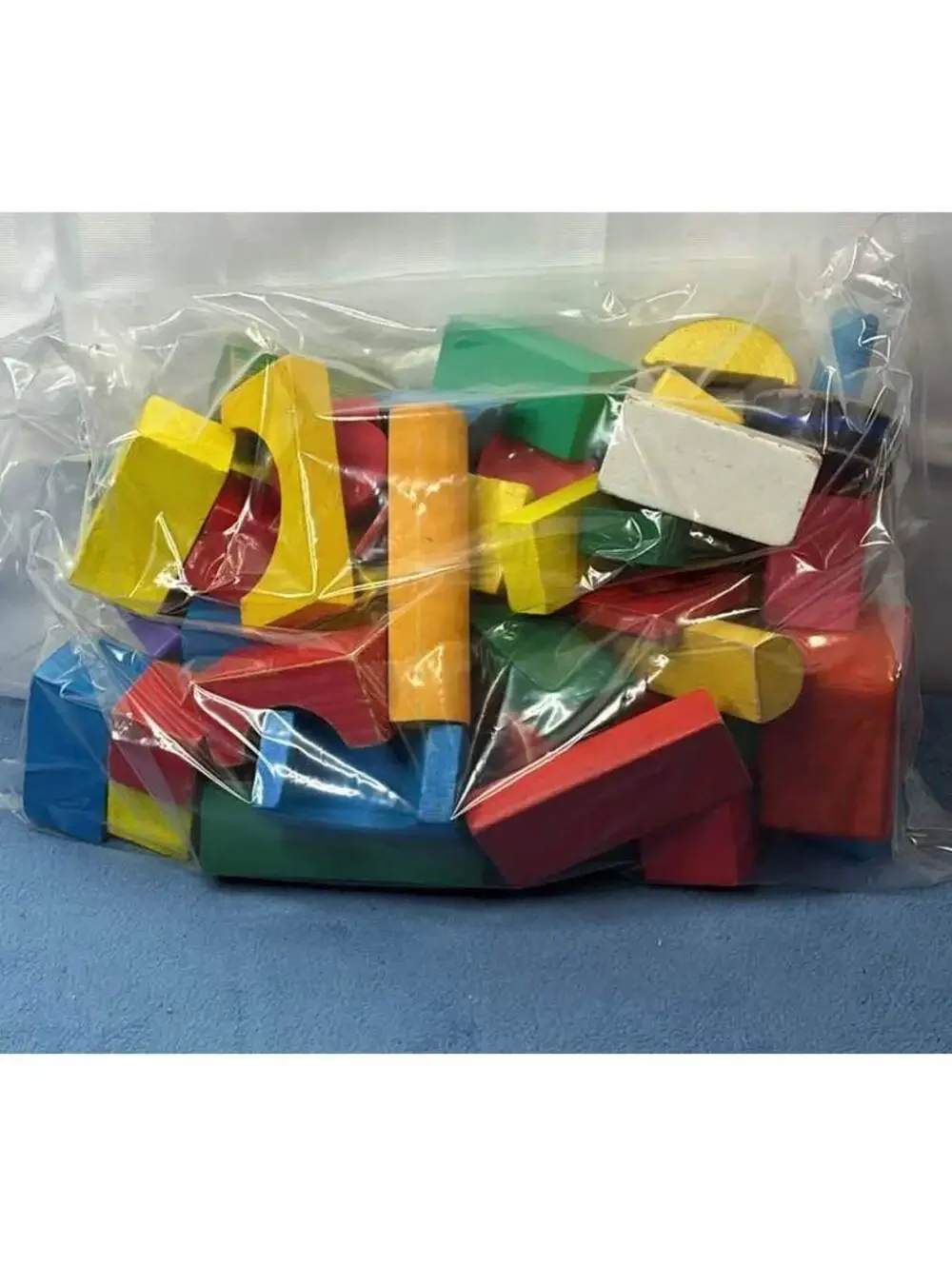 Assorted Wooden Building Blocks Set